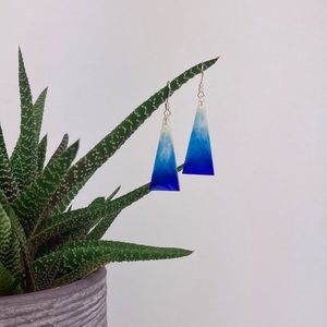 Handmade Resin Water coloured Earrings